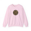 Crewneck Sweatshirt — “Shift Happens, Drink Coffee” Vintage Coffee Logo